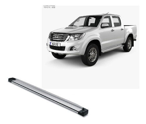 Estribos Planos Aluminio Optimus Hilux 2005-2015