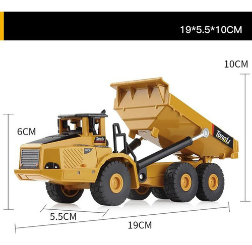 Kit Die Cast Maquina Caçamba Escavadeira Trator Top