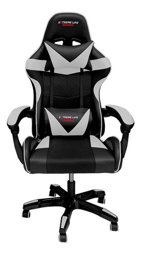 Cadeira Gamer ELG Drakon Ch31bkwh Preta E Branca Cor Preto/Branco Material do estofamento Couro sintético