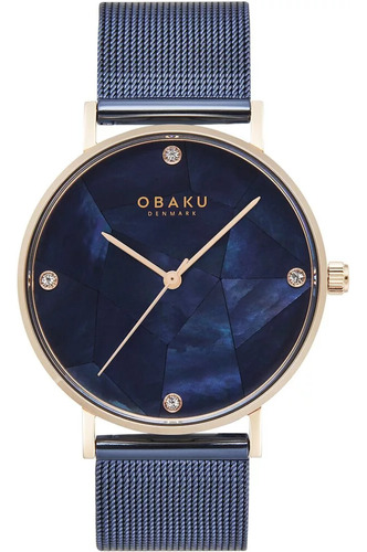 Reloj Obaku Denmark V268lxvlml Mosaik Clásico-azul