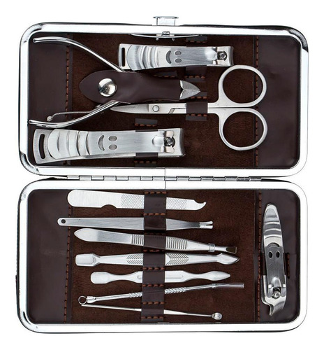 Estojo De Unhas Completo Com 12 Peças Portátil Para Pedicure