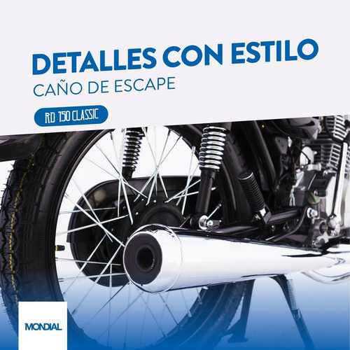 Imagen 15 de 25 de Mondial Rd 150 Classic 0km ( Ahora 12y18 ) Arizona Motos(rc)