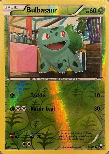 Cartas Pokemon Bulbasaur Reverse Dark Explorers