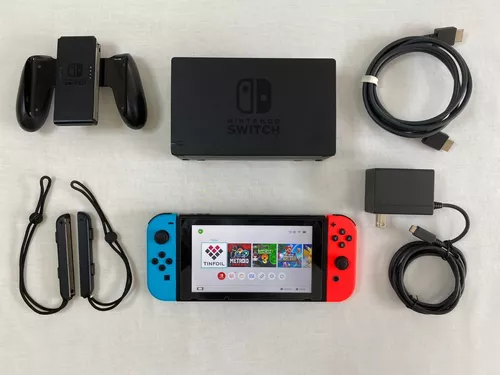 Nintendo Switch V1 Desbloqueado Completo Lotado De Jogos - Escorrega o Preço