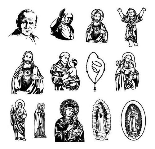 Vectores Religiosos .ai (mas De 60 Vectores Catolicos)
