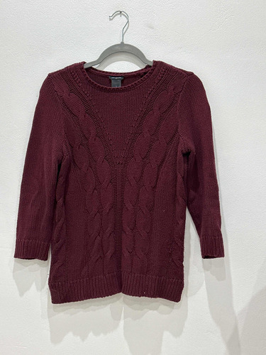 Sweater Bordó Talle S Marca Ann Taylor