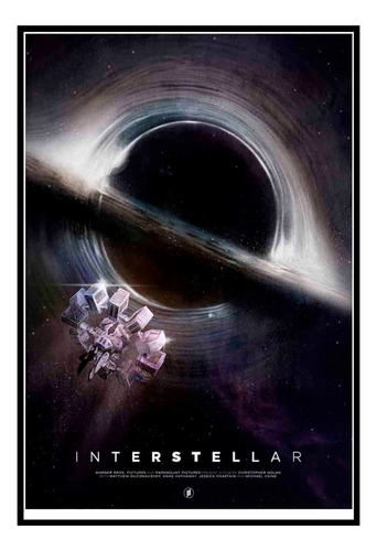 Cuadro Poster Premium 33x48cm Interstellar Christopher Nolan