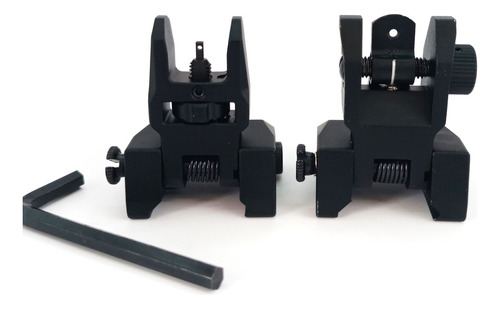 Juego De Miras Abatibles Metálicas Ar15 M4 M16 Ak47