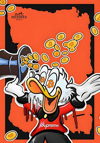 Cuadro Decorativo Para Hogar/ Negocio Kaws Street | 90x140 Color hermes bitcoin