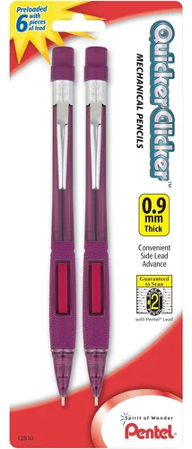 Pentel Quicker Clicker Lápiz Automático, 0.9mm, Surtido ...