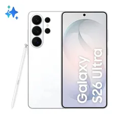 Samsung Galaxy S26 Ultra, 256 gb, 12 gb, cámara cuádruple blanca