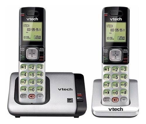 Teléfono VTech  CSR6719-2 inalámbrico - color gris/negro