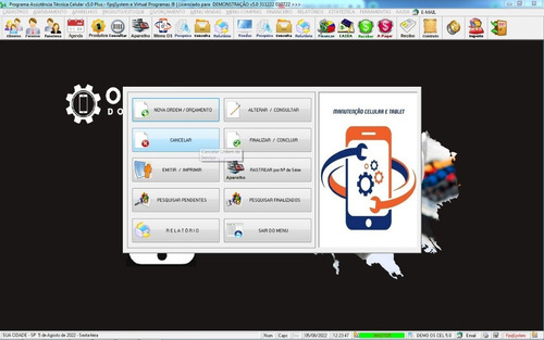 Software Assistência Para Celular + Vendas + Financeiro V5.0
