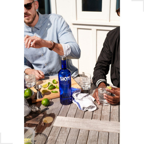 Vodka Tradicional Skyy 980ml Original Kit Com 3 Unidades
