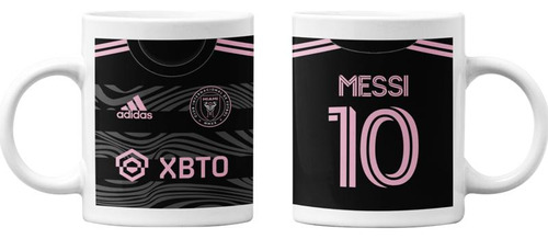 Tazones Tazas Blancas Lionel Messi Inter Miami Polera Visita