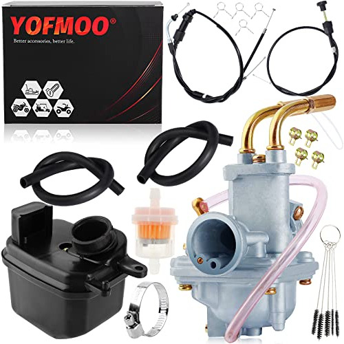 Yofmoo Carburetor Throttle Cable Choke Cable Assembly Compat