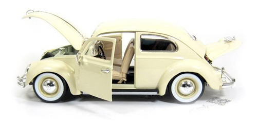 Auto Volkswagen 1955 Burago Kafer Beetle 25 Cms Escala 1/18 