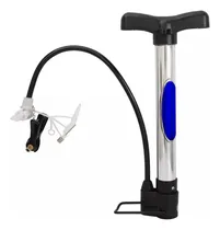 Comprar Bombín De Pie Multiuso Bombín Inflador De Bicicleta Pelota Bomba Manuales Aluminio Mango Ergonomico Manometro Infladores Portatiles Bicicletas Globos 3 Boquillas Negro Hauki