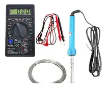 Comprar Kit Tester Multimetro Digital Cautin Para Soldar 60w Estaño 