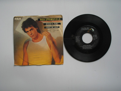 Disco Vinilo Rick Springfield Jessi Girl  45 Rpm Usa 1981