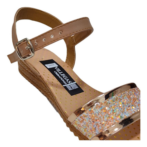 Zapatos Sandalia Dama Tira Brillos Huaraches Chanclas Mujer