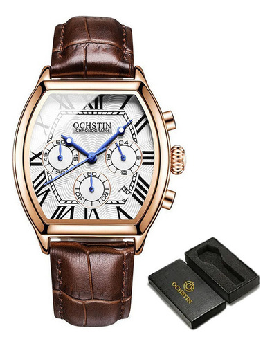 Reloj De Cuarzo Ochstin Leather Luminous Business