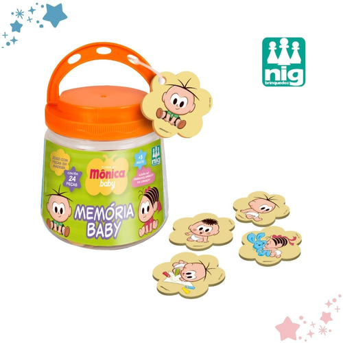 Memória Jogo Infantil Turma Da Mônica Baby Nig Brinquedos