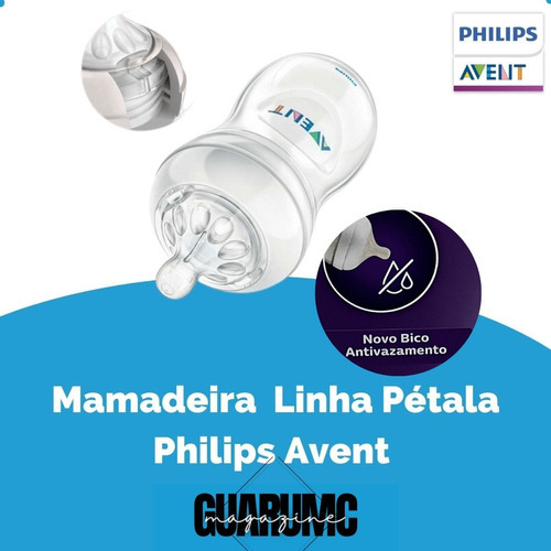 Bico Mamadeira Pétala 3.0 N°6 - 6m + E Liquido Espesso Avent