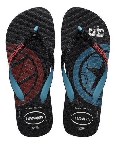 Imagem 2 de 7 de Kit Chinelo Havaianas + Caneca Buck Marvel Capitão América