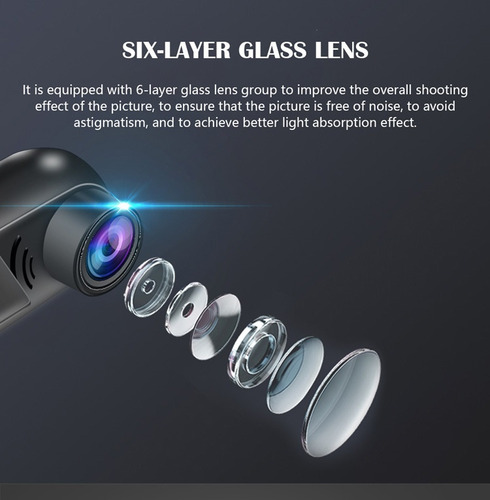 Para Y 1080p Hd 360° Rotación Mini Adas Dashcam Para Auto /