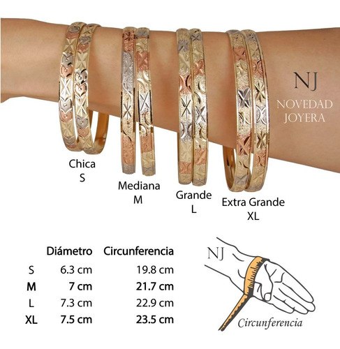 pulsera semanario de oro 14k