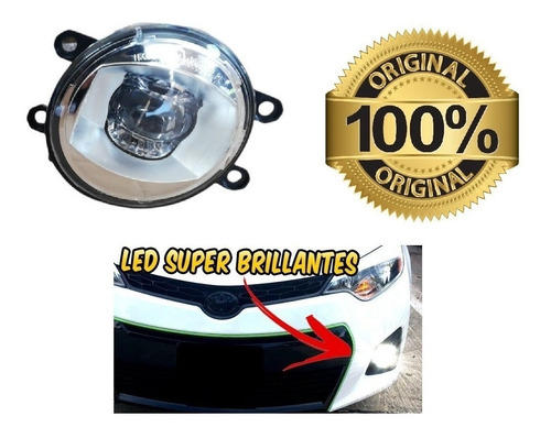 Faro Niebla Original Izquierdo Led Cromo Toyota Rav 2008