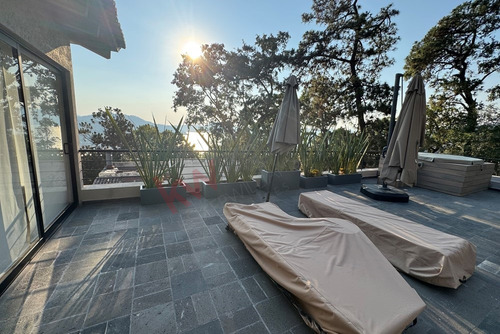 Casa En Avándaro 4 Cuartos Vista Parcial Al Lago, Amplia Terraza Y Jacuzzi Propio Y Alberca Comun