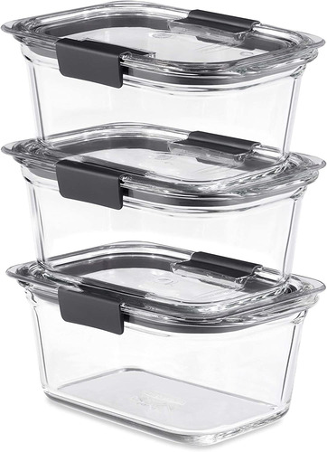 Recipientes De Vidrio Rubbermaid, Para Alimentos, 1114 Ml