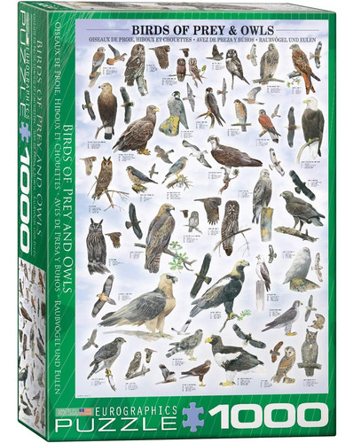 Eurographics Rompecabezas De Aves Rapaces Y Búhos (1000 Piez