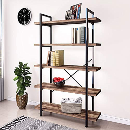45minst Libreria De Estilo Industrial Vintage De 5 Niveles