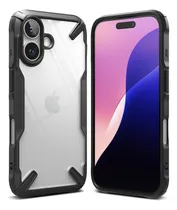Comprar Estuche Funda Forro | Para iPhone 16 | Ringke Fusion X | Color Negro | Protección Antichoque | Acabados Premium