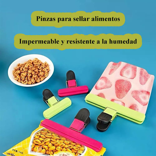 Mz Pinzas Cierra Bolsas For Sellar Alimentos, 6 Unidades