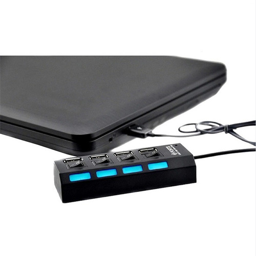 Hub Usb 4 Portas Extensão Led 2.0 Notebook Pc Gamer Barato