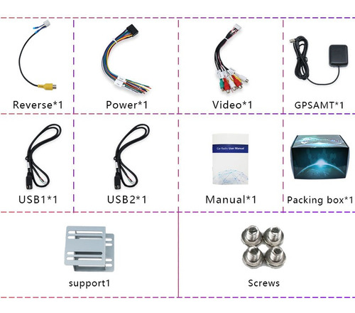 Imagen 10 de 10 de Estéreo Para Auto De 2 Din Con Wifi Gps Android 9.1