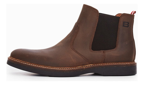 Bota De Cuero Marron Clup Hombre Boating