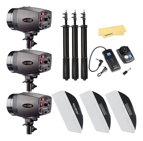 Godox K-180a 3pcs 540w ±200k Portátil Profesional Mini Ma.