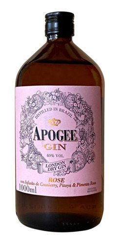 Gin Apogee Rosé Premium 1 Litro Mega Oferta