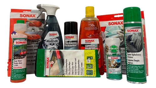 Kit Limpieza Automotriz Shampoo Sonax