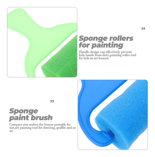 Rodillos De Pintura Tipo Esponja Brayers, Juego De 4 Rollos