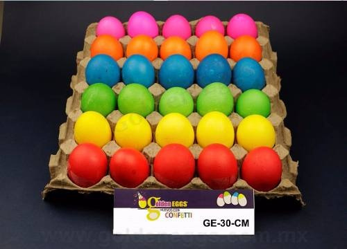 Huevos Con Confeti / Pascua Caja 350 Pzas Mate - Golden Eggs
