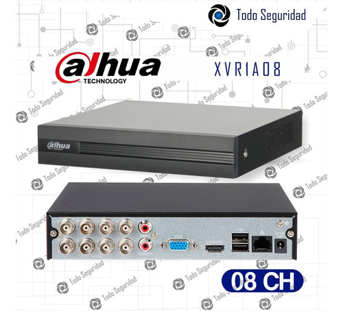 Imagen 3 de 10 de Dvr Xvr Seguridad Dahua 8ch 1080p Hd + 2ip Hdmi Vga Cctv P2p