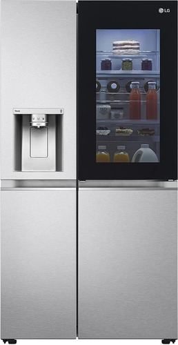 Imagen 1 de 3 de Heladera inverter auto defrost LG LS66SXSC silver con freezer 637L 220V