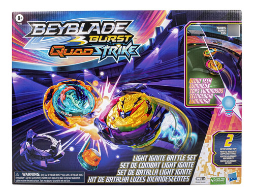 Juego De Batalla Beyblade Burst Quadstrike Para Estadio 2 Ta