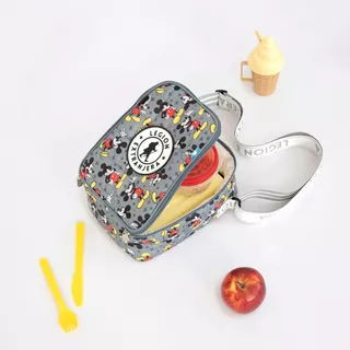 Lunchera Mickey Vintage Color Gris